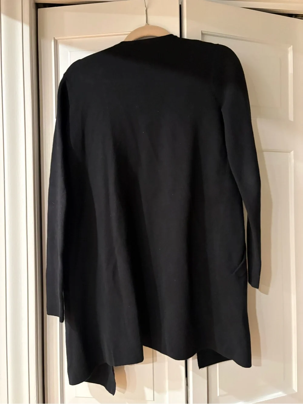 J. Crew Black Open-Front Knit Blazer